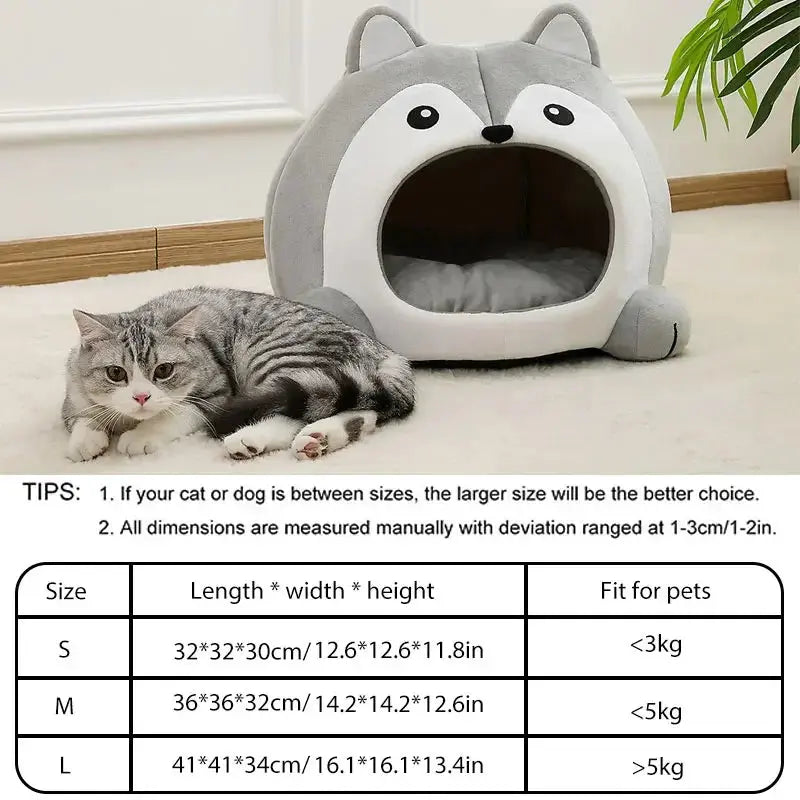 🐾😺 Ultra-Soft Cat Cave Bed – A Cosy Retreat for Your Furry Friend! ShopTrend MF