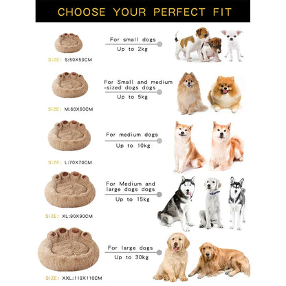 🐾✨ Comfort That Hugs: Fluffy Dog &amp; Cat Bed – A Cosy Nest for Your Pet!&nbsp; ShopTrend MF
