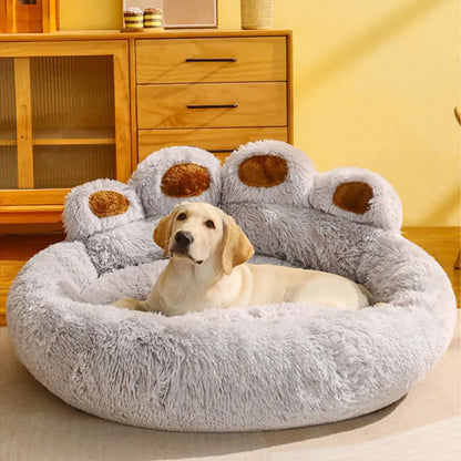 🐾✨ Comfort That Hugs: Fluffy Dog &amp; Cat Bed – A Cosy Nest for Your Pet!&nbsp; ShopTrend MF
