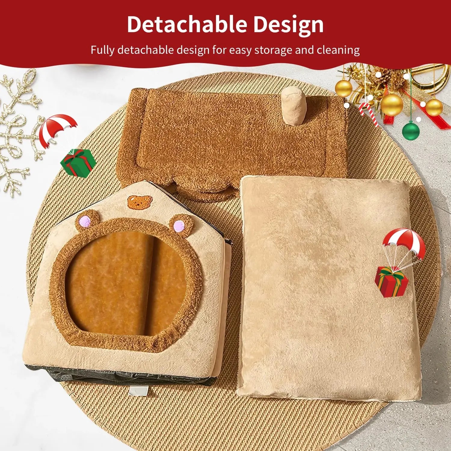 🐾✨ Dreamy Pet Retreat – Ultra-Cozy Bed Shelter for Cats and Dogs ShopTrend MF