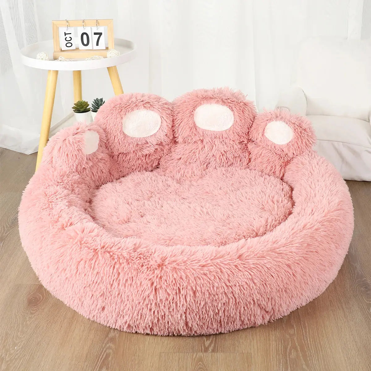 🐾✨ Comfort That Hugs: Fluffy Dog &amp; Cat Bed – A Cosy Nest for Your Pet!&nbsp; ShopTrend MF