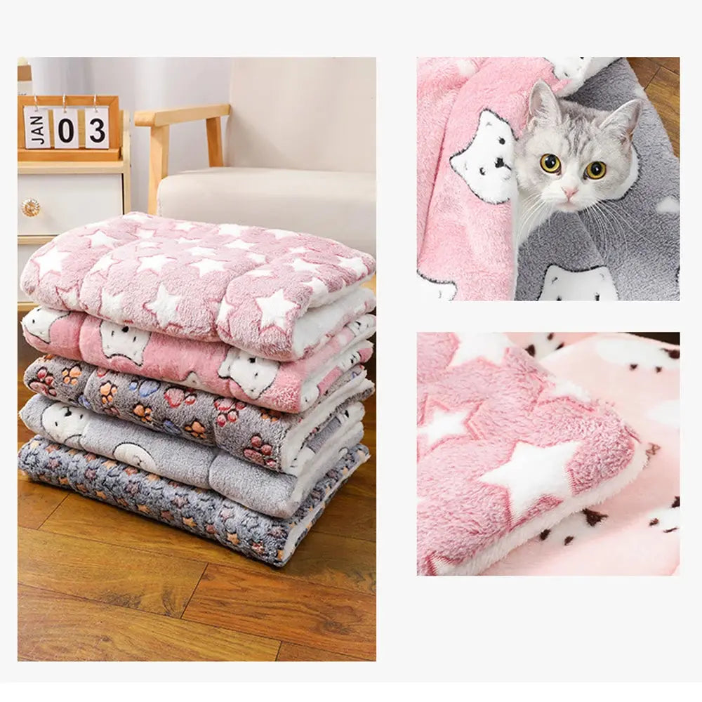 Autumn/Winter Soft Pet Bed – Thick, Elastic and Super Snuggly Sleeping Mat ShopTrend MF