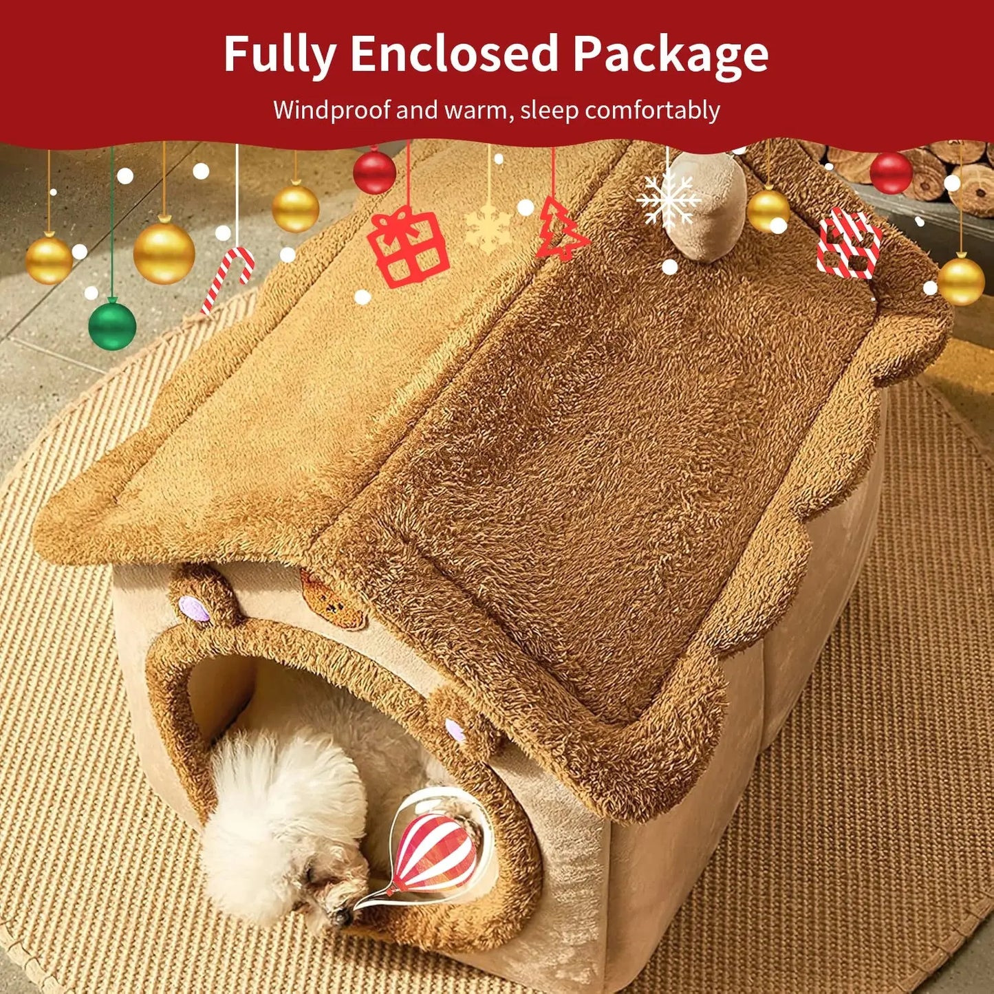 🐾✨ Dreamy Pet Retreat – Ultra-Cozy Bed Shelter for Cats and Dogs ShopTrend MF