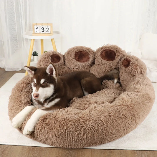 🐾✨ Comfort That Hugs: Fluffy Dog &amp; Cat Bed – A Cosy Nest for Your Pet!&nbsp; ShopTrend MF