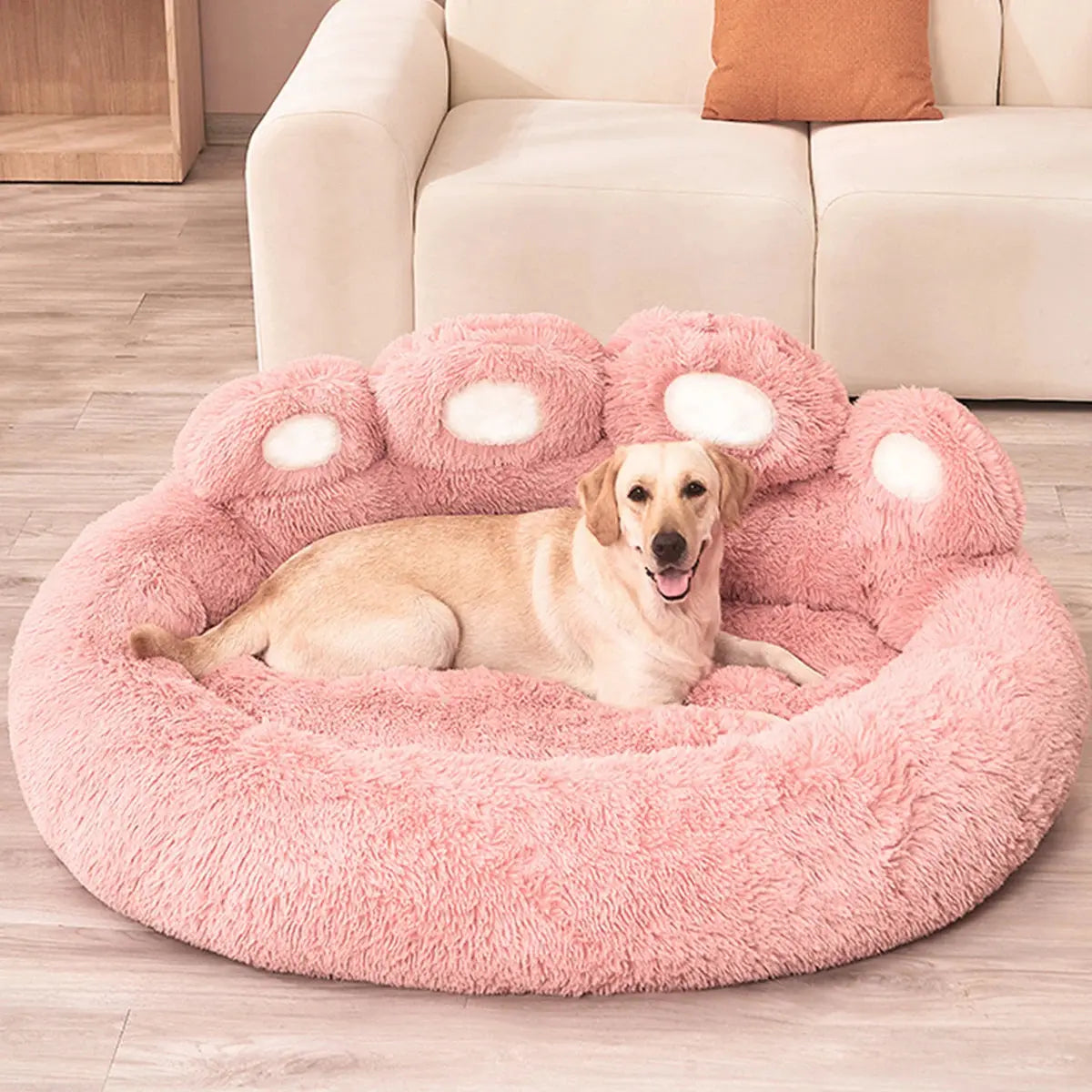 🐾✨ Comfort That Hugs: Fluffy Dog &amp; Cat Bed – A Cosy Nest for Your Pet!&nbsp; ShopTrend MF
